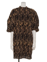 Surreal Plisse Mini Dress/BLACK