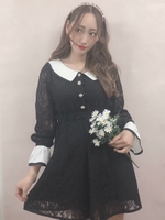 TS classical lace O/P/ブラック