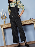 Throne Tweed Jumpsuit/BLACK