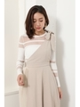 Transparent Border TOP/柄WHT5