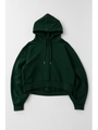 VOLUME NECK HOODIE/GRN