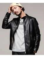 WONDER LIGHT LEATHER シングルライダース/ブラック(010)