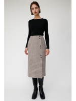 WRAP MIDI スカート/柄BEG5