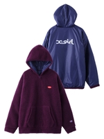 X-GIRL X CHAMPION REVERSIBLE FULL ZIP HOODIE/パープル