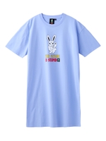 X-GIRL X KOZIK SMOKING BUNNY S/S TEE DRESS/ライトパープル