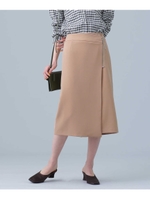 ZIP使いラップスカート/キャメル4(044)