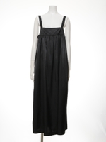 [BED&BREAKFAST]Ｍｉｌｉｔａｒｙ　Ｓａｔｉｎ　ドレス/BLACK