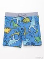 [ベビー・ボーイズ・UVカット]グラフィティダイナソー（恐竜）プリントスイムパンツ/ブルー