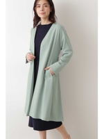 [洗える]ライトドビークロスコート◆/ライトグリーン(130)