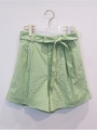 ginghamcheck shortpants/lightgreen