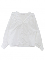 puffsleeve blouse/white