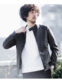 《WEB限定》シンセティックレザー　シングルライダース/ブラック(010)