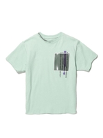 【160cm】PVCポケットライクデザインTシャツ/ライトグリーン(021)