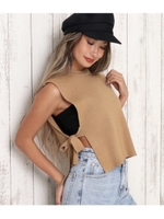 【ANAP】 サイドオープンニットタンクトップ/ベージュ(005)