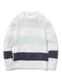 【GELATO PIQUE HOMME】'スムーズィー'4ボーダープルオーバー/MNT