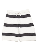 【GELATO PIQUE HOMME】'極薄スムーズィー'ボーダーハーフパンツ/OWHT