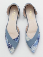 【Kahiko】デニムポインテッドトゥパンプス/ライトブルー