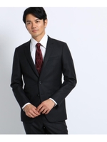 【Sサイズ〜】シャイニーヘリンボンストライプ ジャケット/ブラック(319)