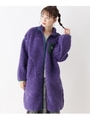 【WEB限定】champion　ボアフリースコート/パープル(883)