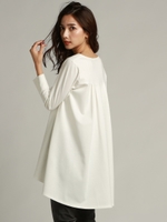 【WEB別注】Aラインチュニックカットソー/ホワイト