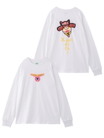 【calif/X-girl store/大阪店限定】#1 CAT MAN L/S TEE/ホワイト