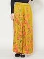 【チャイハネ】yul オリエンタルフラワーワイドパンツ/マスタード