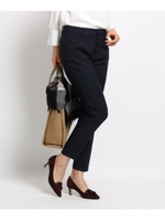 【マシンウォッシュ】センタープレスツイルテーパードパンツ/ネイビー(493)