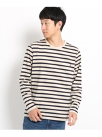 【抗菌防臭】ポリジン加工クルーネック長袖Tシャツ/ベージュ(352)