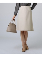 【洗える】ローズバスケットスカート/ライトベージュ(051)