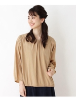 【大きいサイズあり・13号・15号】ツインストライププルオーバー/ライトベージュ(351)