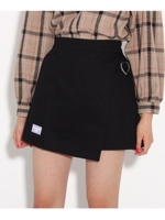 ★ニコラ掲載★ラップスカート/ブラック(019)