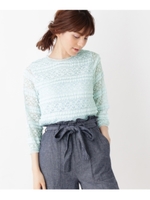 ◆ソフトレース プルオーバー/サックス(090)