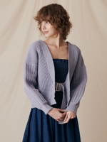 アゼアミケーブルボレロカーデ/ラベンダー