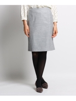 ウールブレンドタイトスカート/ライトグレー(911)