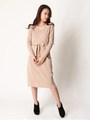 ウエストリボンＶネックワンピース/BEIGE