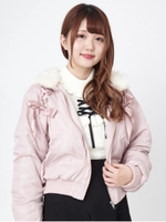 エコファーセーラー中綿ブルゾン/ピンク