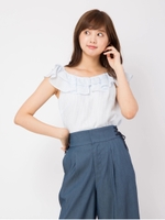 オフショルフリルブラウス/A