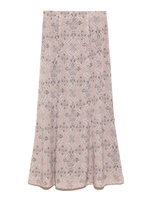 オリエンタル柄マーメイドスカート/PNK