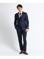 オルタネイトシャドーストライプスーツ　Fabric by DORMEUIL/ネイビー(393)