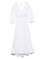 カシュクールロングワンピース/WHT