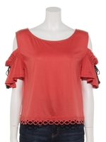 カットソー/アカ