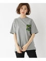 カモフラロゴプリント半袖Ｔシャツ/グレー(012)