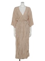 クリンクルガウンカシュOP/ライトベージュ