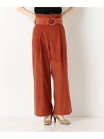 コーデュロイワイドパンツ/オレンジ