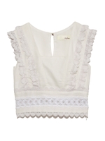 コットンレーストップス/OWHT