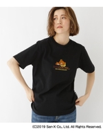 コラボ 別注 リラックマ サガラ刺繍 半袖 Tシャツ/ブラック(019)