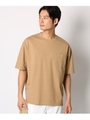 サイクロビッグシルエット半袖Tシャツ/ベージュ(052)