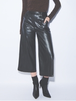 サイドボタンクロップドパンツ/D/BLACK