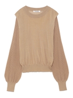 シアータックショルダーニットプルオーバー/ORG