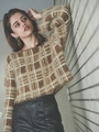 シャギーチェックK TOP/BROWN